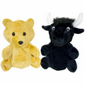 10" Bear/Black Bull Reversible Puppet